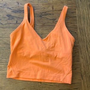 lululemon Align Tank Top - Orange Soda - Size 4